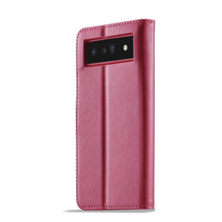 For Google Pixel 6a LC.IMEEKE Calf Texture Flip Leather Phone Case