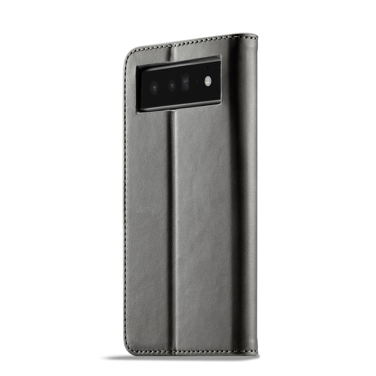 For Google Pixel 6a LC.IMEEKE Calf Texture Flip Leather Phone Case