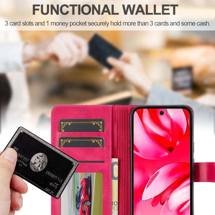 For Google Pixel 10a LC.IMEEKE Calf Texture Flip Leather Phone Case