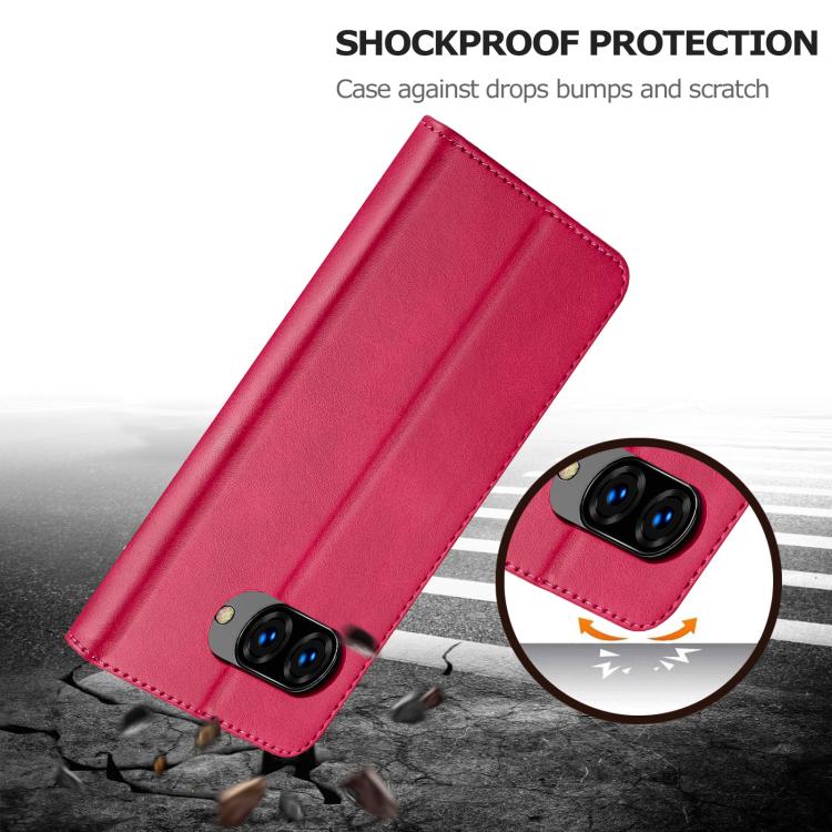 For Google Pixel 10a LC.IMEEKE Calf Texture Flip Leather Phone Case