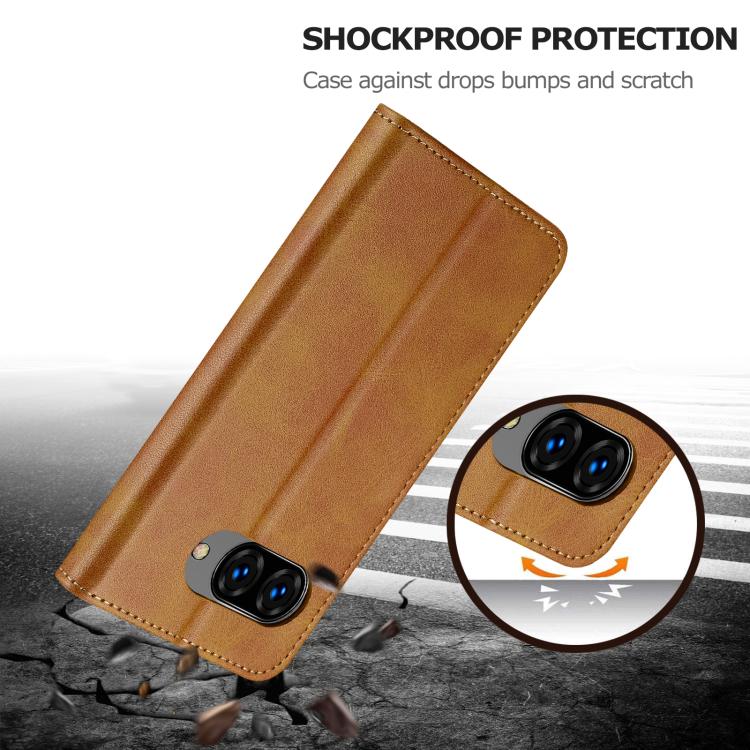 For Google Pixel 10a LC.IMEEKE Calf Texture Flip Leather Phone Case