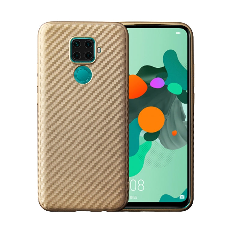 For Huawei Mate 30 Lite Carbon Fiber Texture Shockproof TPU Protective Case