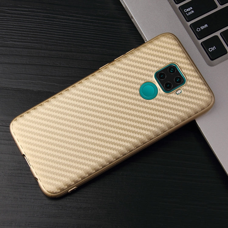 For Huawei Mate 30 Lite Carbon Fiber Texture Shockproof TPU Protective Case