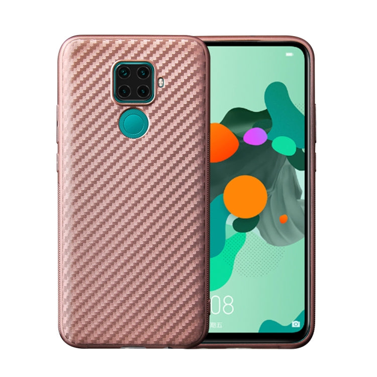 For Huawei Mate 30 Lite Carbon Fiber Texture Shockproof TPU Protective Case