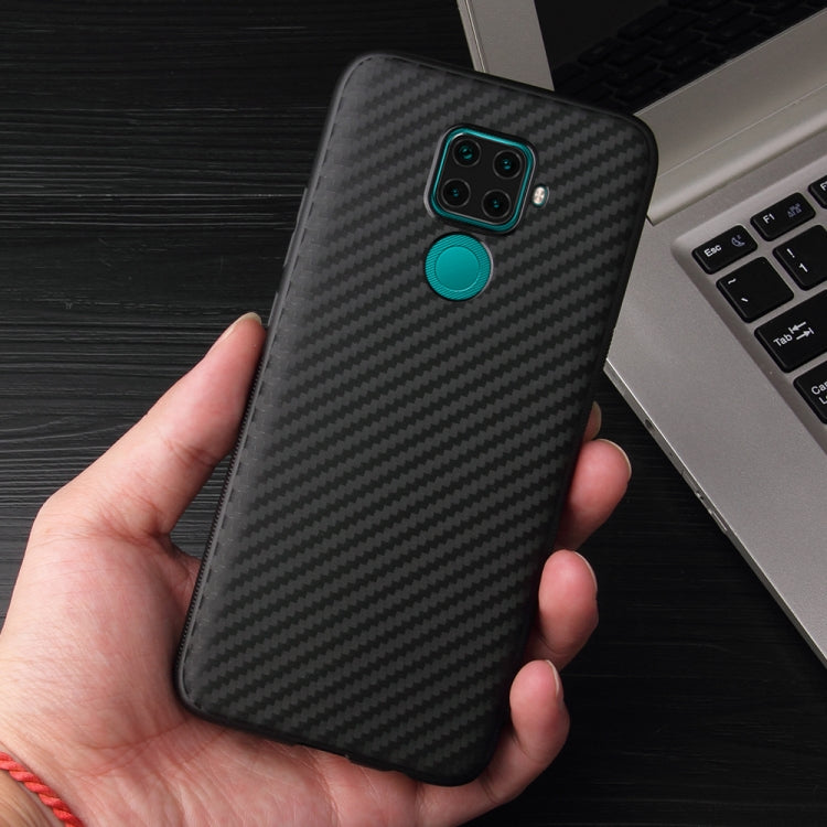 For Huawei Mate 30 Lite Carbon Fiber Texture Shockproof TPU Protective Case
