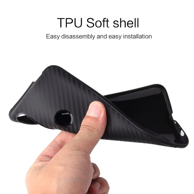 For Huawei P Smart Z Carbon Fiber Texture Shockproof TPU Protective Case