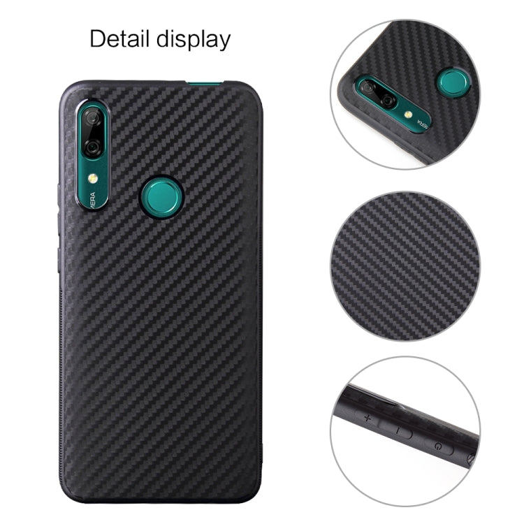 For Huawei P Smart Z Carbon Fiber Texture Shockproof TPU Protective Case