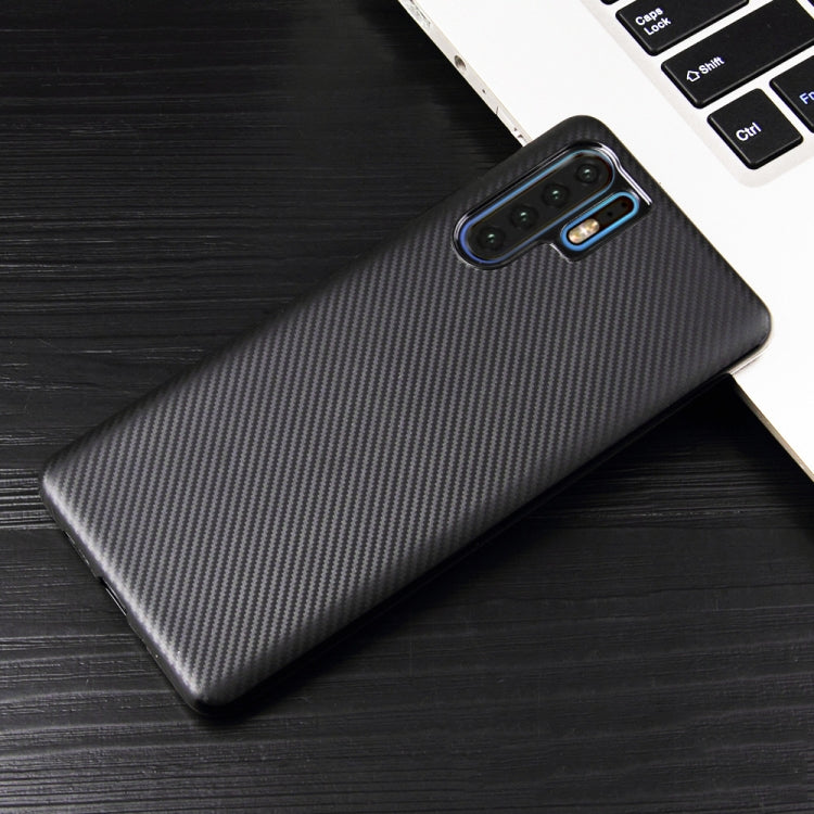 For Huawei P30 Pro Carbon Fiber Texture Shockproof TPU Protective Case