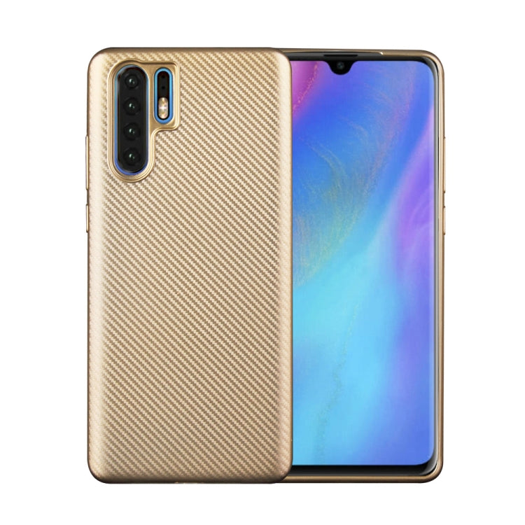 For Huawei P30 Pro Carbon Fiber Texture Shockproof TPU Protective Case