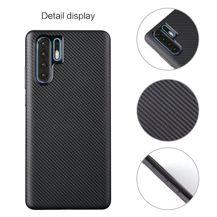 For Huawei P30 Pro Carbon Fiber Texture Shockproof TPU Protective Case