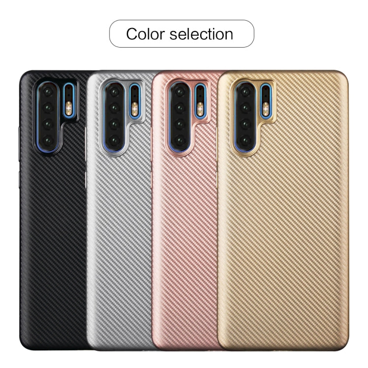For Huawei P30 Pro Carbon Fiber Texture Shockproof TPU Protective Case