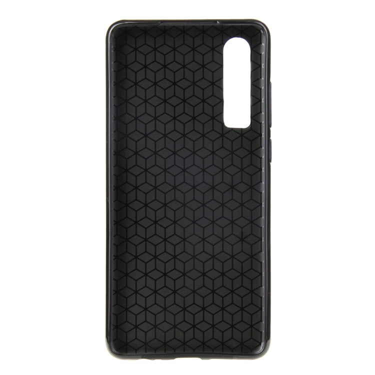 For Huawei P30 Carbon Fiber Texture Shockproof TPU Protective Case