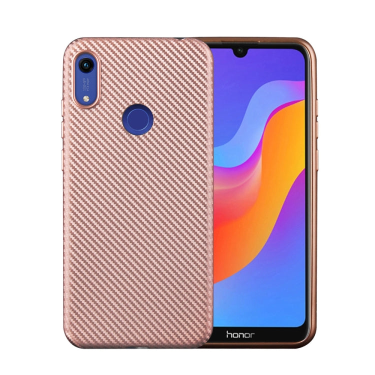 For Huawei Honor 8A (2020) Carbon Fiber Texture Shockproof TPU Protective Case