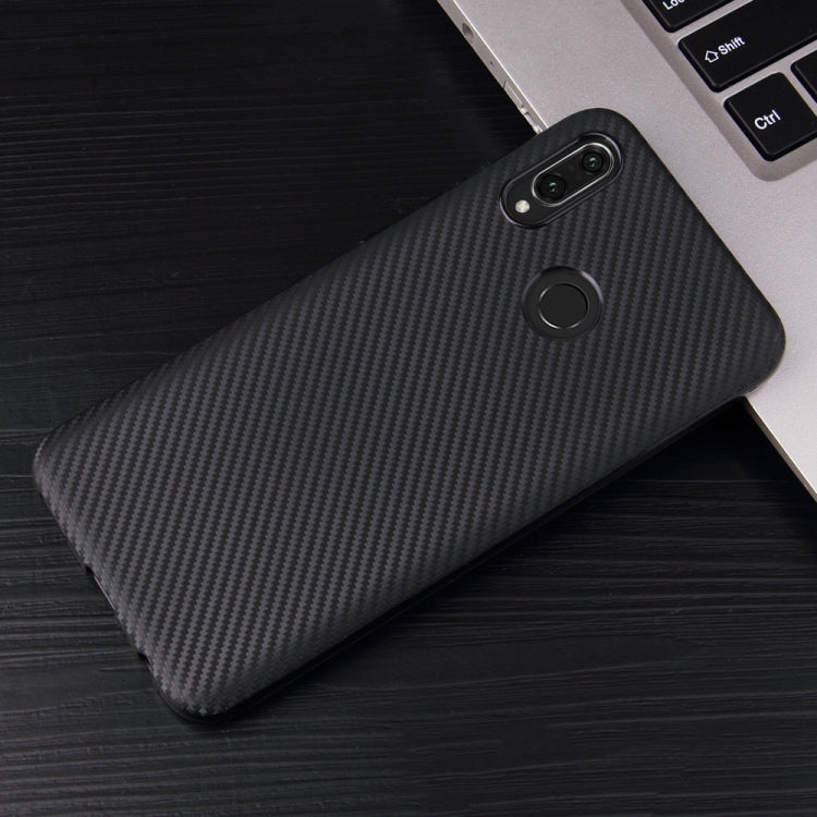 For Huawei Honor 10 Lite Carbon Fiber Texture Shockproof TPU Protective Case