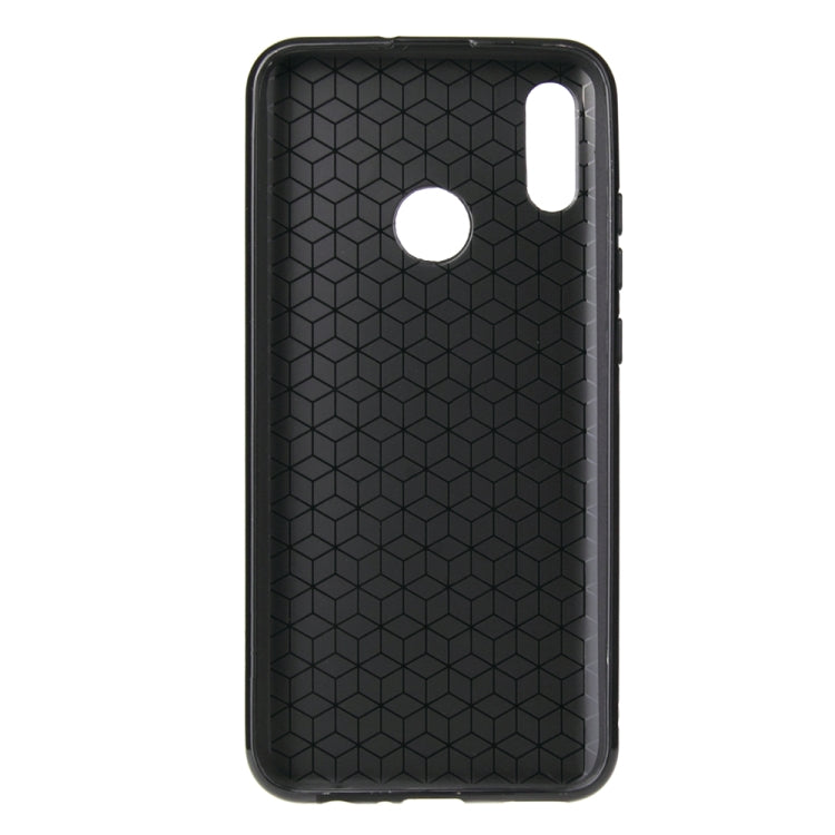 For Huawei Honor 10 Lite Carbon Fiber Texture Shockproof TPU Protective Case