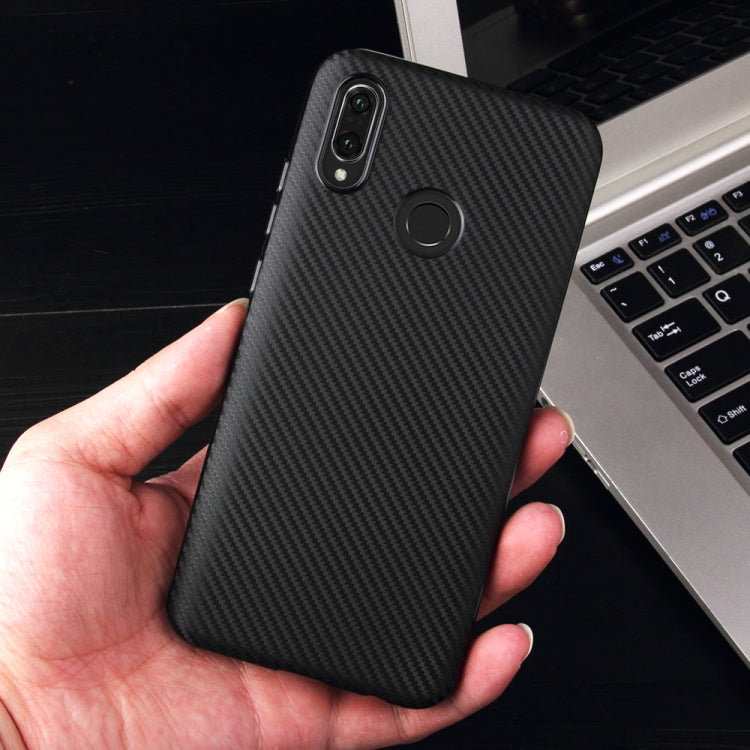For Huawei Honor 10 Lite Carbon Fiber Texture Shockproof TPU Protective Case