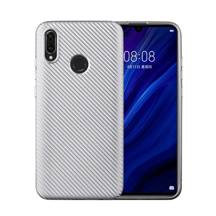 For Huawei Honor 10 Lite Carbon Fiber Texture Shockproof TPU Protective Case