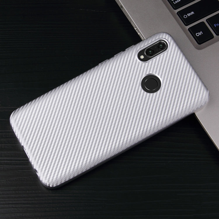 For Huawei Honor 10 Lite Carbon Fiber Texture Shockproof TPU Protective Case