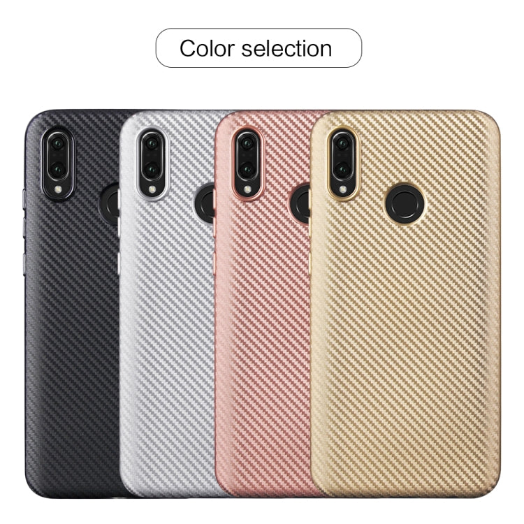 For Huawei Honor 10 Lite Carbon Fiber Texture Shockproof TPU Protective Case