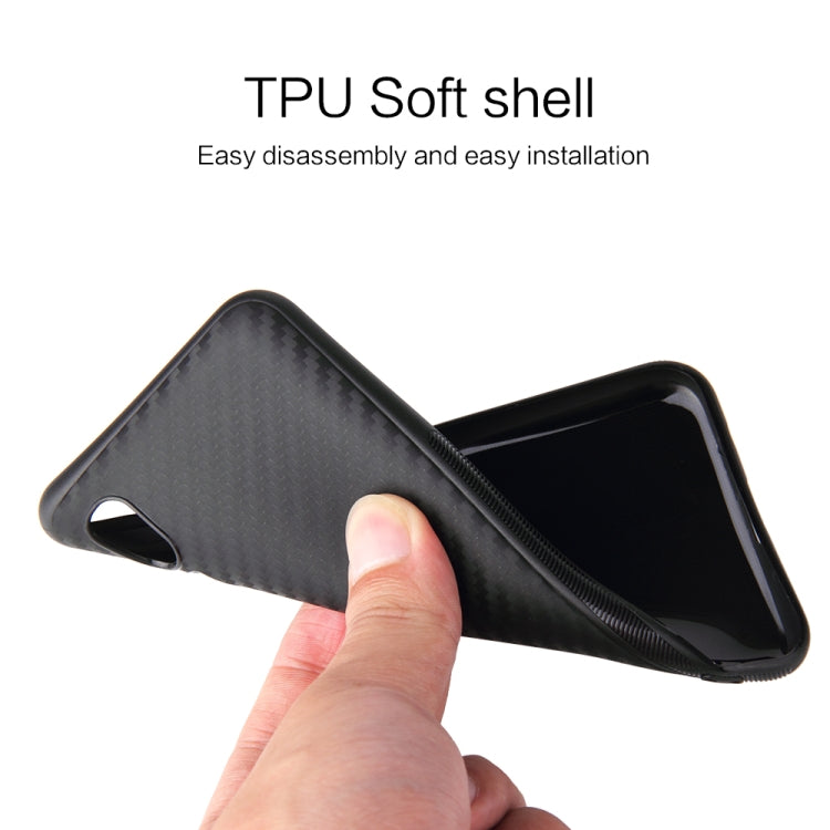 For Samsung Galaxy A2 Core Carbon Fiber Texture Shockproof TPU Protective Case