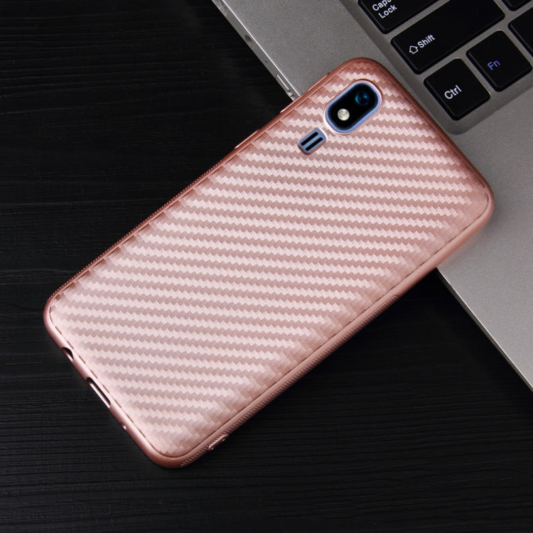 For Samsung Galaxy A2 Core Carbon Fiber Texture Shockproof TPU Protective Case