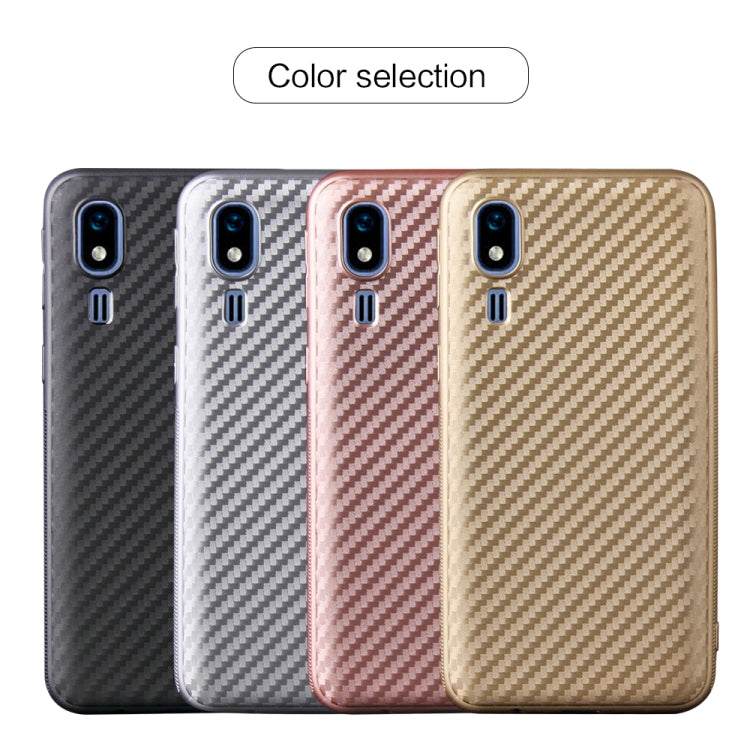 For Samsung Galaxy A2 Core Carbon Fiber Texture Shockproof TPU Protective Case