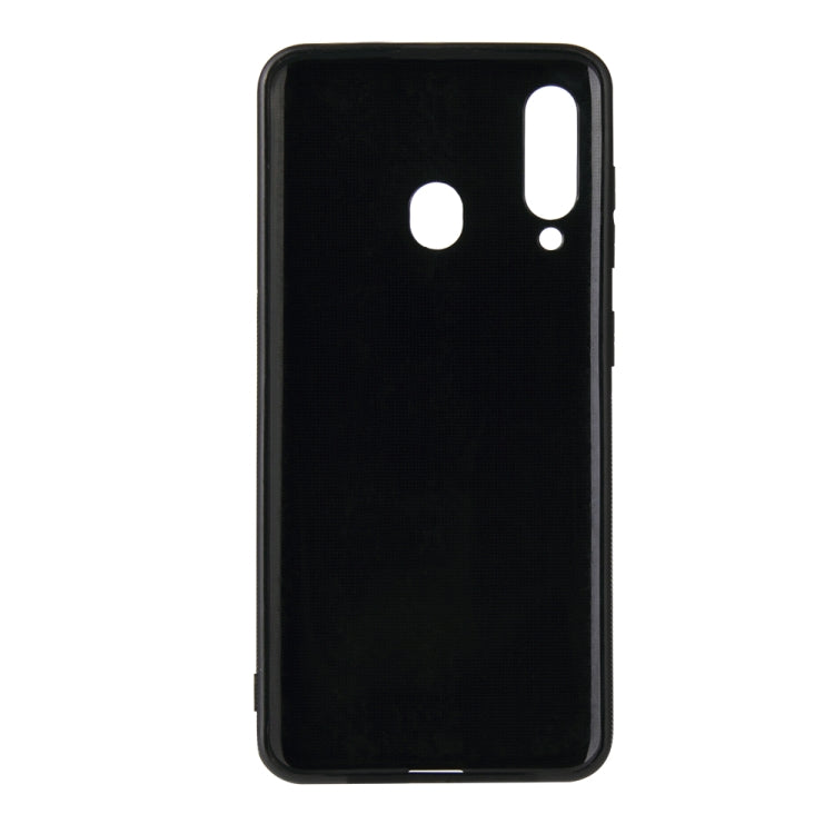 For Samsung Galaxy A60 Carbon Fiber Texture Shockproof TPU Protective Case
