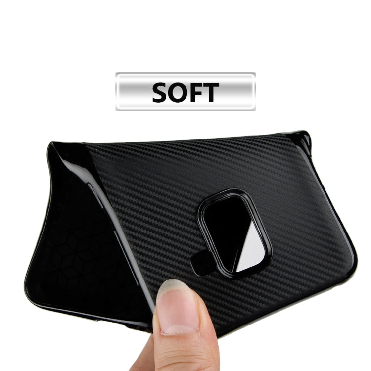 For Samsung Galaxy A8+ (2018) Carbon Fiber Texture Shockproof TPU Protective Case