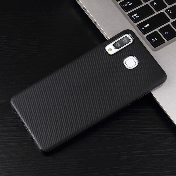 For Samsung Galaxy A8 Star Carbon Fiber Texture Shockproof TPU Protective Case