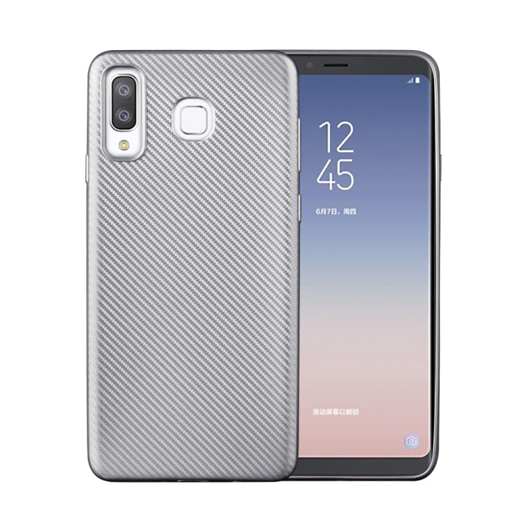 For Samsung Galaxy A8 Star Carbon Fiber Texture Shockproof TPU Protective Case