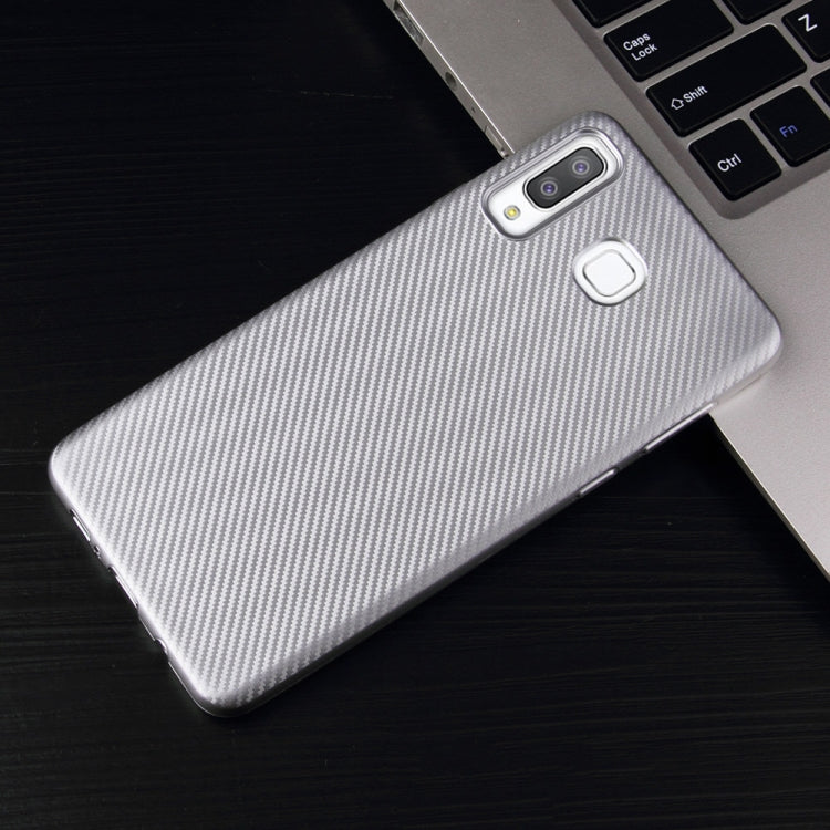 For Samsung Galaxy A8 Star Carbon Fiber Texture Shockproof TPU Protective Case