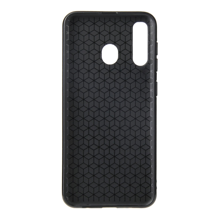 For Samsung Galaxy A30 Carbon Fiber Texture Shockproof TPU Protective Case