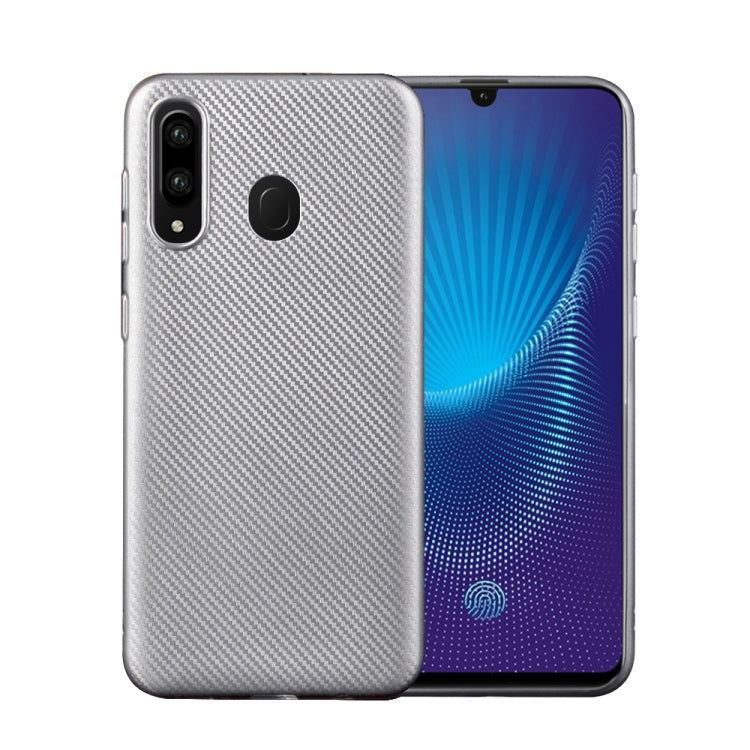 For Samsung Galaxy A30 Carbon Fiber Texture Shockproof TPU Protective Case