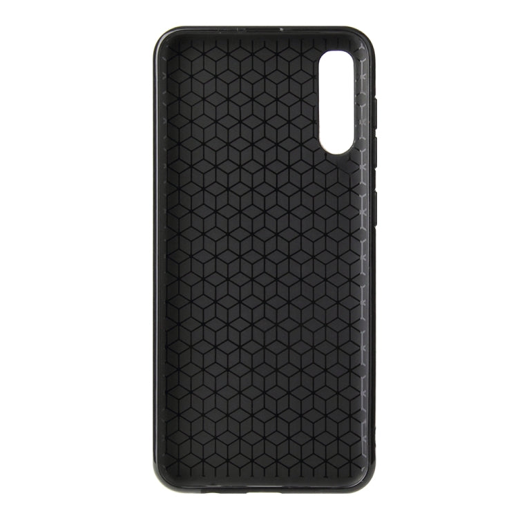 For Samsung Galaxy A50 Carbon Fiber Texture Shockproof TPU Protective Case