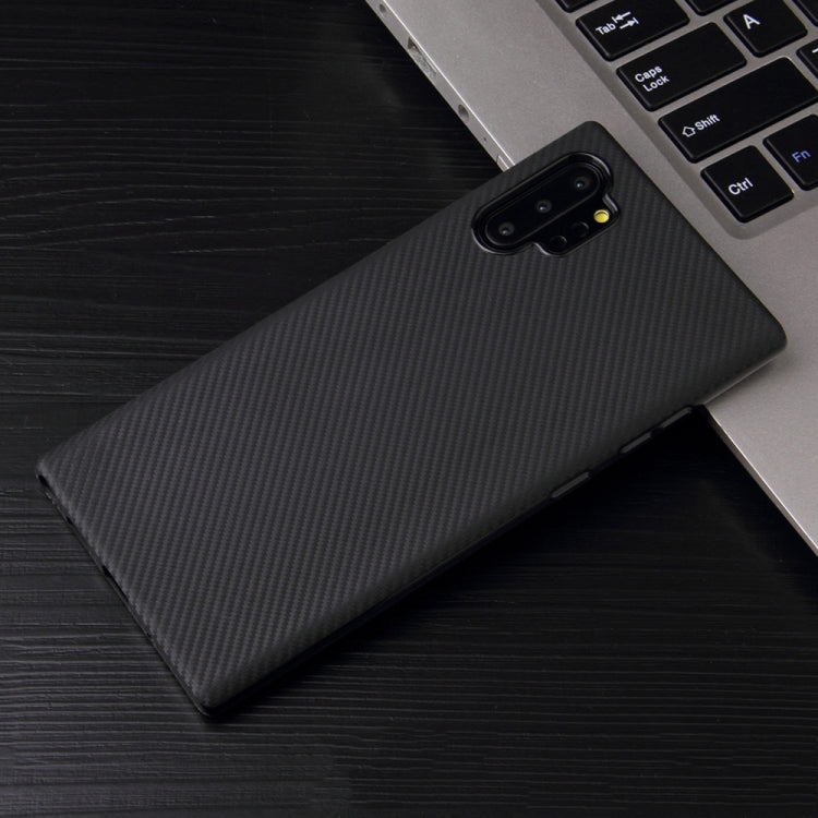 For Samsung Galaxy Note 10+ Carbon Fiber Texture Shockproof TPU Protective Case