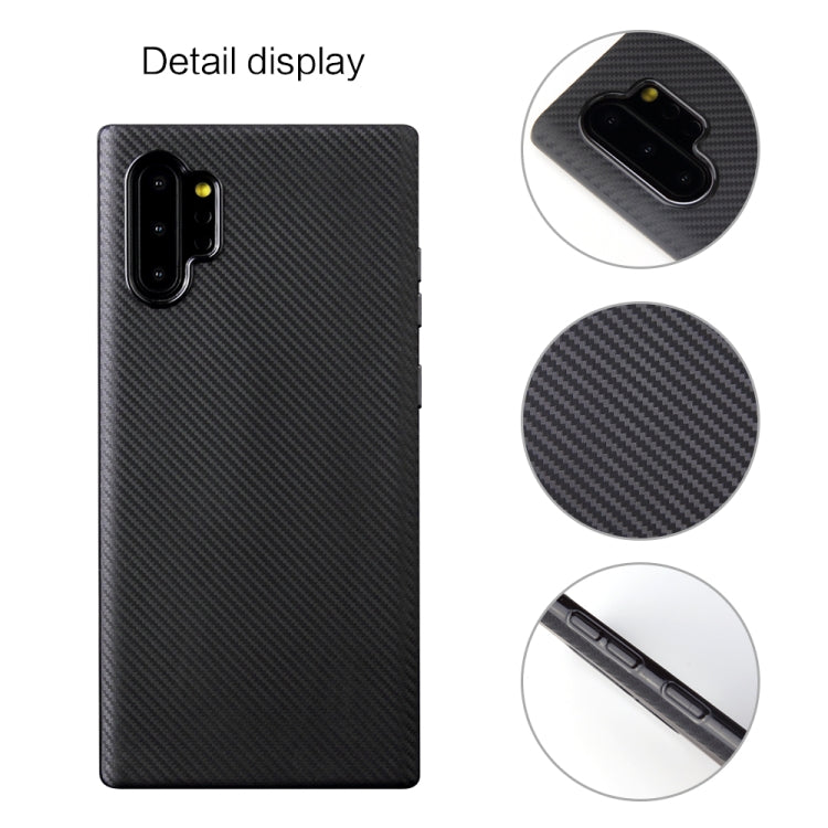 For Samsung Galaxy Note 10+ Carbon Fiber Texture Shockproof TPU Protective Case