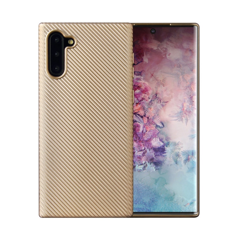 For Samsung Galaxy Note 10 Carbon Fiber Texture Shockproof TPU Protective Case