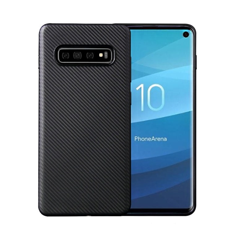 For Samsung Galaxy S10 Lite Carbon Fiber Texture Shockproof TPU Protective Case