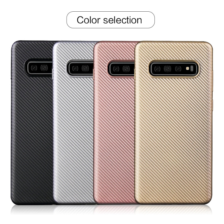 For Samsung Galaxy S10 Lite Carbon Fiber Texture Shockproof TPU Protective Case