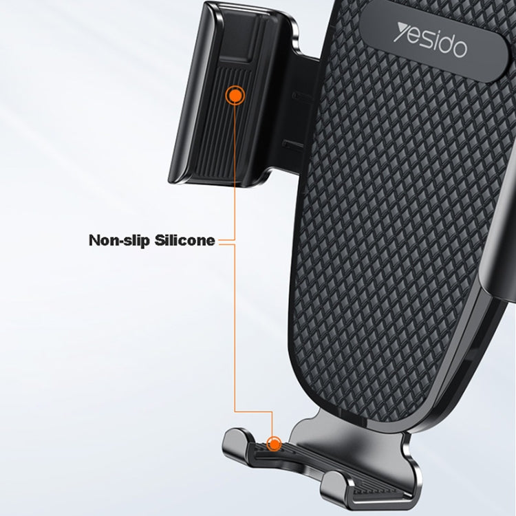 Yesido C119 Car Windshield Strip Soft Rubber Suction Cup Phone Holder(Black)