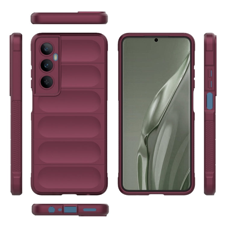 For Realme C65 4G Global Magic Shield TPU + Flannel Phone Case