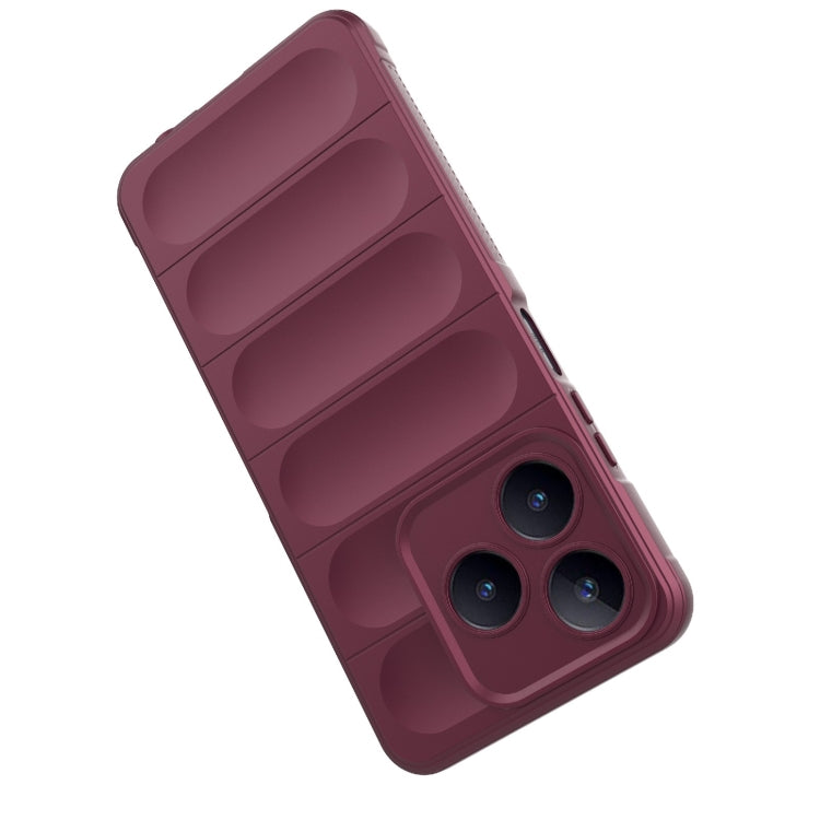 For Realme C63 4G Global Magic Shield TPU + Flannel Phone Case