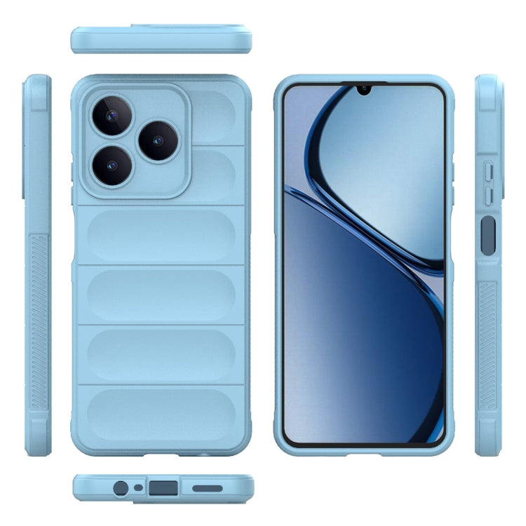 For Realme C63 4G Global Magic Shield TPU + Flannel Phone Case