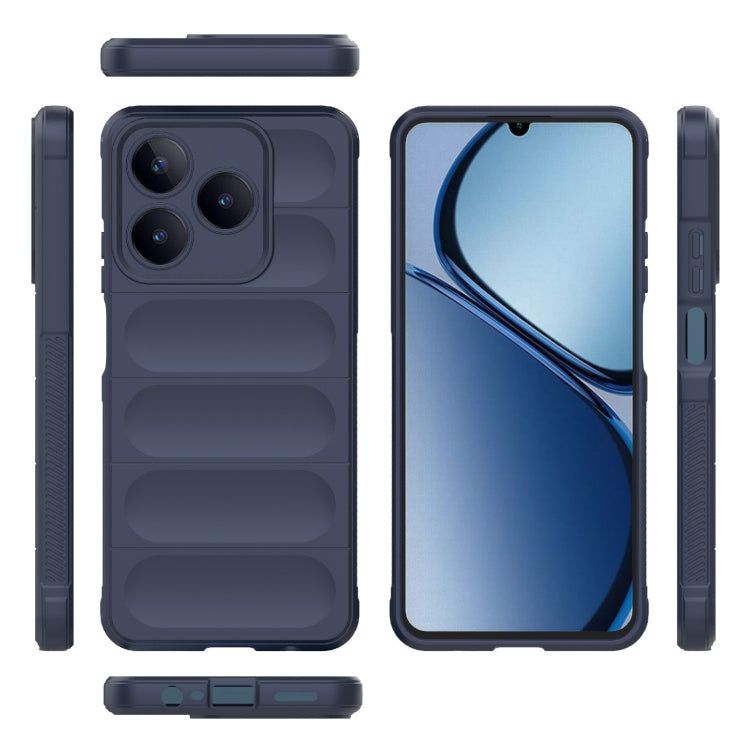 For Realme C63 4G Global Magic Shield TPU + Flannel Phone Case