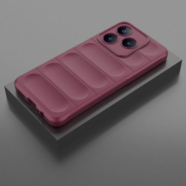 For Realme C63 4G Global Magic Shield TPU + Flannel Phone Case