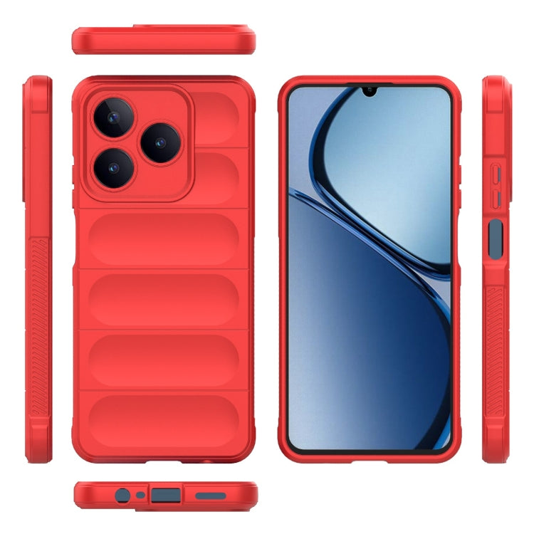 For Realme Narzo N63  4G Global Magic Shield TPU + Flannel Phone Case