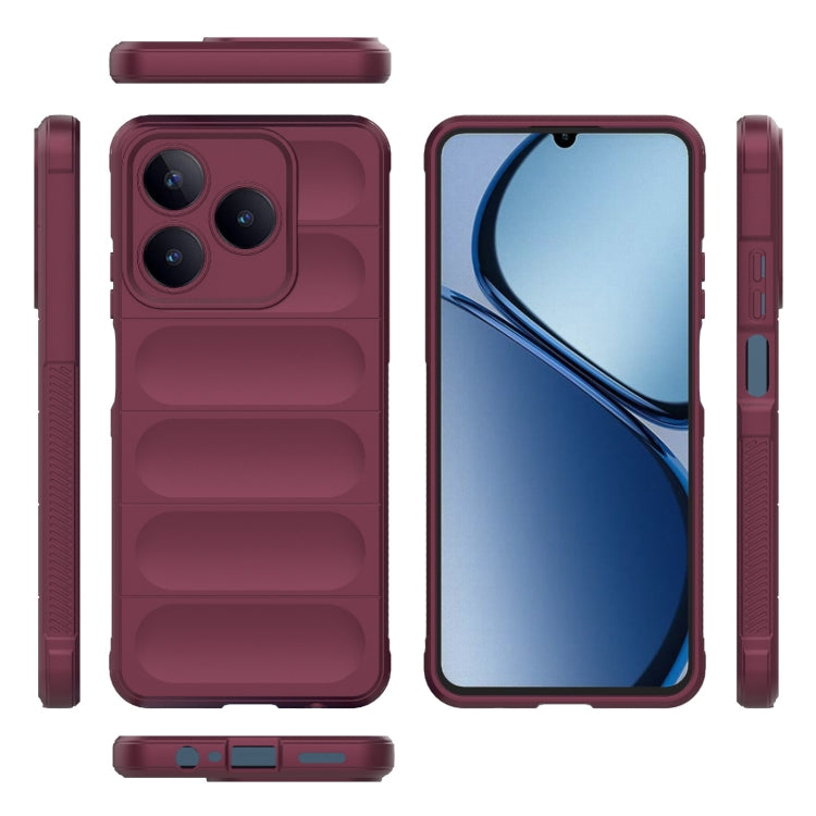 For Realme Narzo N63  4G Global Magic Shield TPU + Flannel Phone Case