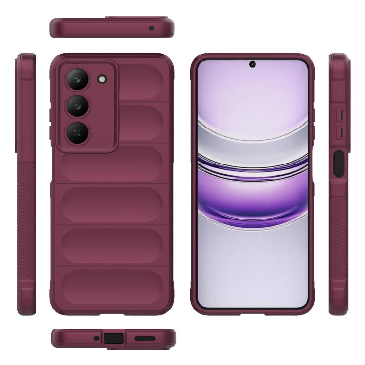 For Realme V60 Pro / 14x 5G Global Magic Shield TPU + Flannel Phone Case