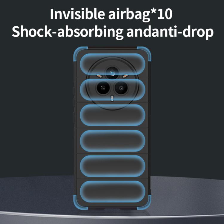 For Realme 14 Pro 5G Global Magic Shield TPU + Flannel Phone Case