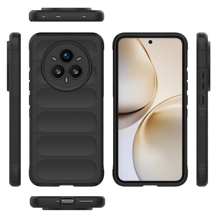 For Realme 14 Pro+ 5G Magic Shield TPU + Flannel Phone Case